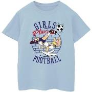 T-shirt enfant Dessins Animés Girls Play Football