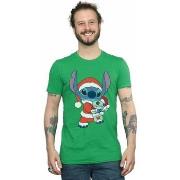 T-shirt Disney Lilo And Stitch Stitch Christmas