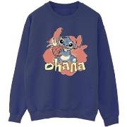 Sweat-shirt Disney Lilo And Stitch Ohana Pineapple