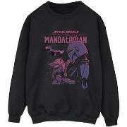 Sweat-shirt Disney The Mandalorian Hello Friend