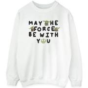 Sweat-shirt Disney The Mandalorian Grogu May The Force Be With You