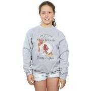 Sweat-shirt enfant Disney Beauty And The Beast Girl in The Castle
