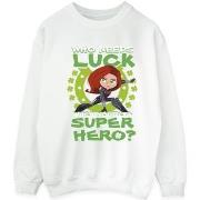 Sweat-shirt Marvel St Patrick's Day Black Widow Luck