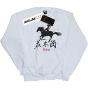 Sweat-shirt Disney Mulan Movie Wind Silhouette