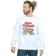 Sweat-shirt Disney Mickey And Friends Winter Wishes