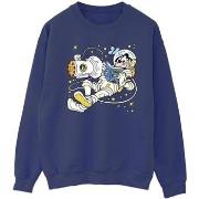 Sweat-shirt Disney Reading In Space