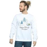 Sweat-shirt Disney The Mandalorian Rolling Through The Snow