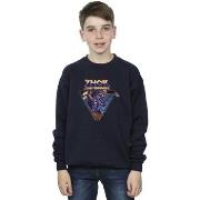 Sweat-shirt enfant Marvel Thor Love And Thunder Logo Triangle