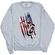 Sweat-shirt Marvel Avengers Captain America Streaks