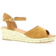 Espadrilles Pao Espadrille cuir velours whisky