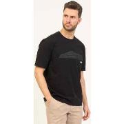 T-shirt BOSS T-shirt à col rond en coton Black avec logo