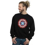 Sweat-shirt Marvel Captain America Pixelated Shield