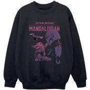 Sweat-shirt enfant Disney The Mandalorian Hello Friend