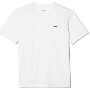 T-shirt Lacoste T-SHIRT SPORT EN COTON MÉLANGÉ BLANC