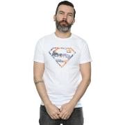 T-shirt Dc Comics Superman Floral Logo 2