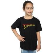 T-shirt enfant Dc Comics Superman Telescopic Crackle Logo