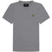 T-shirt Lyle &amp; Scott TS400VOG PLAIN T-SHIRT-T28 MID GREY MARL