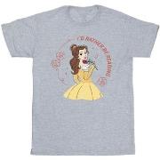 T-shirt Disney Beauty And The Beast I'd Rather Be Reading