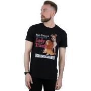 T-shirt Disney Lady And The Tramp Distressed Classic Poster