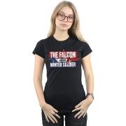 T-shirt Marvel The Falcon And The Winter Soldier Action Logo