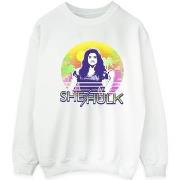 Sweat-shirt Marvel She-Hulk: Attorney At Law Sunset Smile