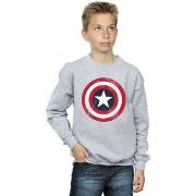 Sweat-shirt enfant Marvel Captain America Distressed Shield