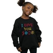 Sweat-shirt enfant Marvel Avengers Endgame I Love You 3000 Crayons