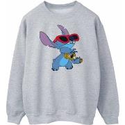 Sweat-shirt Disney Lilo And Stitch Guitar