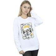 Sweat-shirt Star Wars: The Book Of Boba Fett Galactic Outlaw Distress