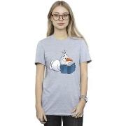 T-shirt Disney Frozen Olaf Reading