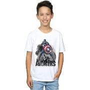 T-shirt enfant Marvel Captain America Action Pose