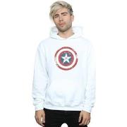 Sweat-shirt Marvel Captain America Civil War Distressed Shield