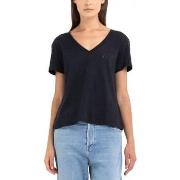 T-shirt Replay T-shirt noir col en V