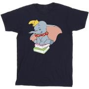 T-shirt Disney Dumbo Sitting On Books