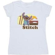 T-shirt Disney Lilo And Stitch Bitten Surfboard