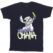 T-shirt enfant Disney Lilo And Stitch Ohana Graffiti