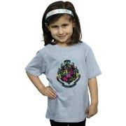 T-shirt enfant Harry Potter Neon Hogwarts Crest