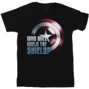 T-shirt Marvel The Falcon And The Winter Soldier Wield The Shield