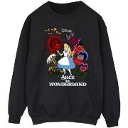 Sweat-shirt Disney Alice In Wonderland Flowers