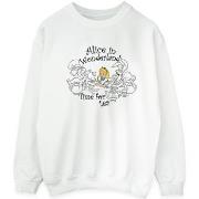 Sweat-shirt Disney Alice In Wonderland Time For Tea