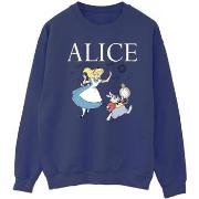 Sweat-shirt Disney Alice In Wonderland Follow The Rabbit