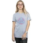 T-shirt Harry Potter Neon Deathly Hallows