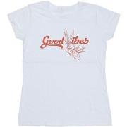 T-shirt Dessins Animés Bugs Bunny Good Vibes