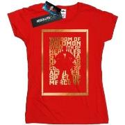 T-shirt Dc Comics Shazam Gold Text