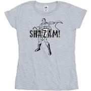 T-shirt Dc Comics Shazam Outline