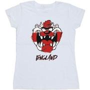 T-shirt Dessins Animés Taz England Face