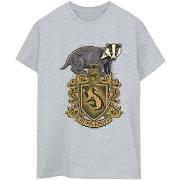 T-shirt Harry Potter Hufflepuff Sketch Crest