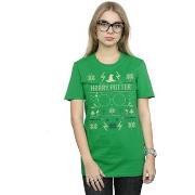 T-shirt Harry Potter Christmas Pattern