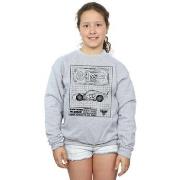 Sweat-shirt enfant Disney Cars Lightning McQueen Blueprint