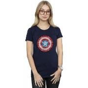 T-shirt Marvel Captain America Pixelated Shield